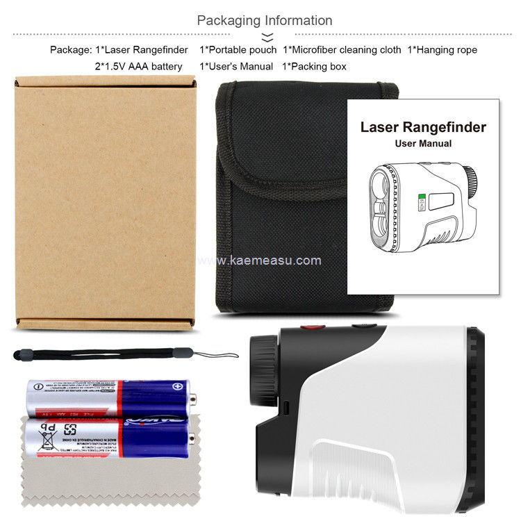 Kaemeasu Draagbare Laser Afstandsmeter Golf Telescoop Hoek Meting 6.5X Vergroting Jacht Afstandsmeter D600