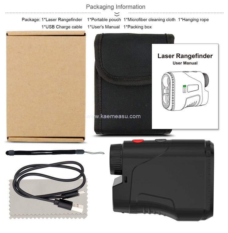 Kaemeasu Jagd Laser Afstandmeter 6.5X Vergroting Golf Telescoop Hoek Afstandmeting Meter D800