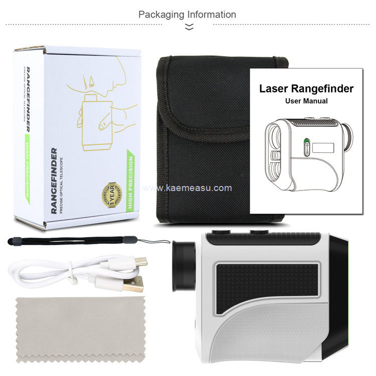 Kaemeasu USB-opladen Golf afstandmeter Hoog nauwkeurige optische telescoop LCD-display Laser afstandmeter F1000