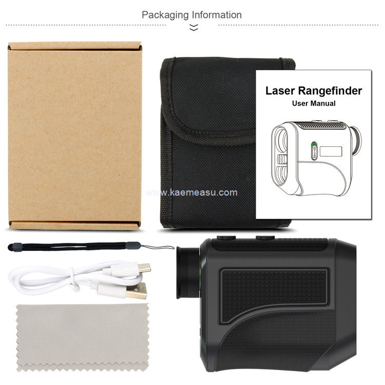 Kaemeasu USB-opladen Golf afstandmeter Hoog nauwkeurige optische telescoop LCD-display Laser afstandmeter F1000