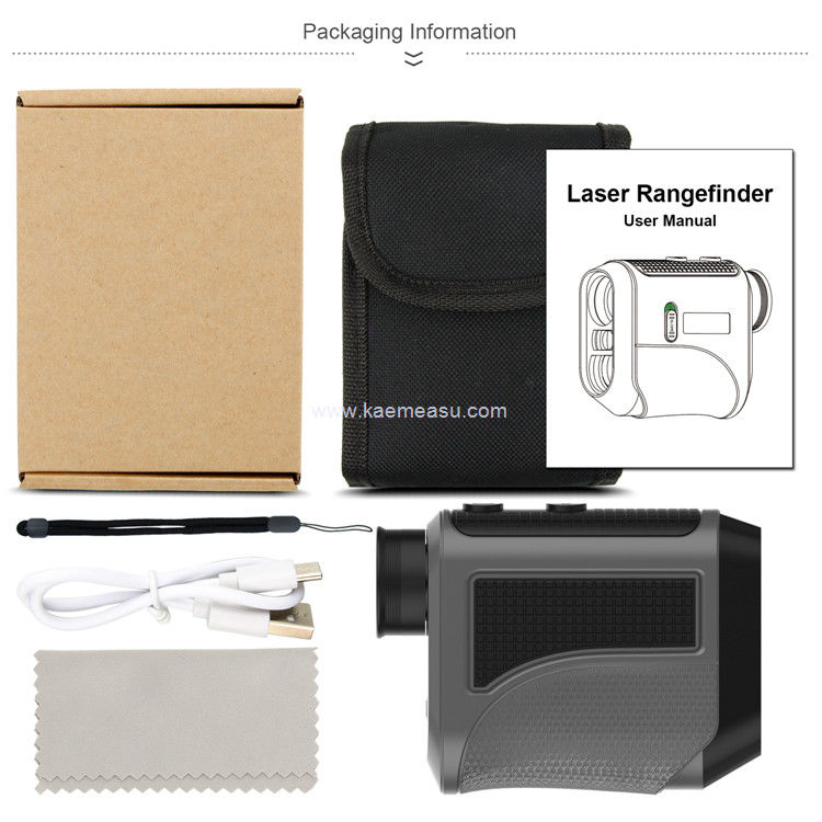 Kaemeasu USB-opladen Golf afstandmeter Hoog nauwkeurige optische telescoop LCD-display Laser afstandmeter F1000