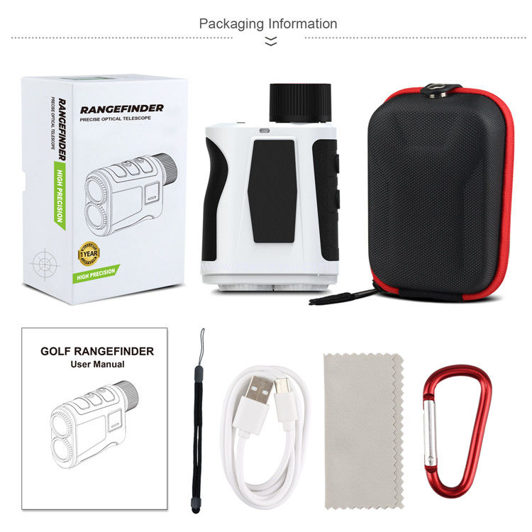 Kaemeasu 1000m Laser Afstandmeter Oplaadbaar LCD-display Golf Afstandmeter Met Magnetische Adsorptie H1000H