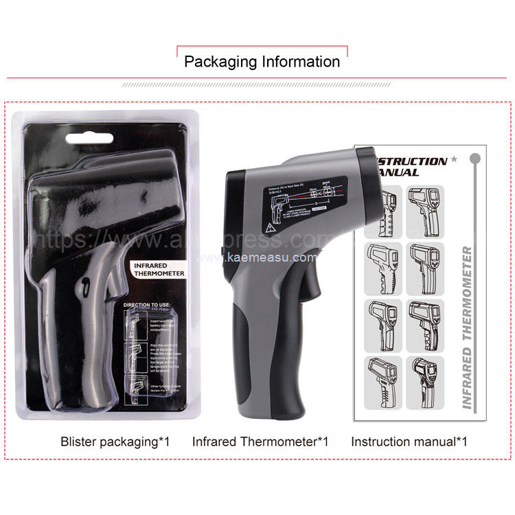Kaemeasu Handheld Thermometer Gun Klasse 1 Laser Veiligheid Laser Temp Gun OEM ODM