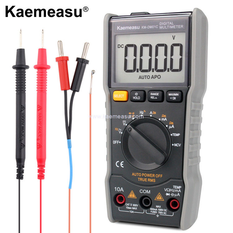 Kaemeasu 01C LCD Display Avometer Digitale Multimeter AC DC Spanning True RMS Testing