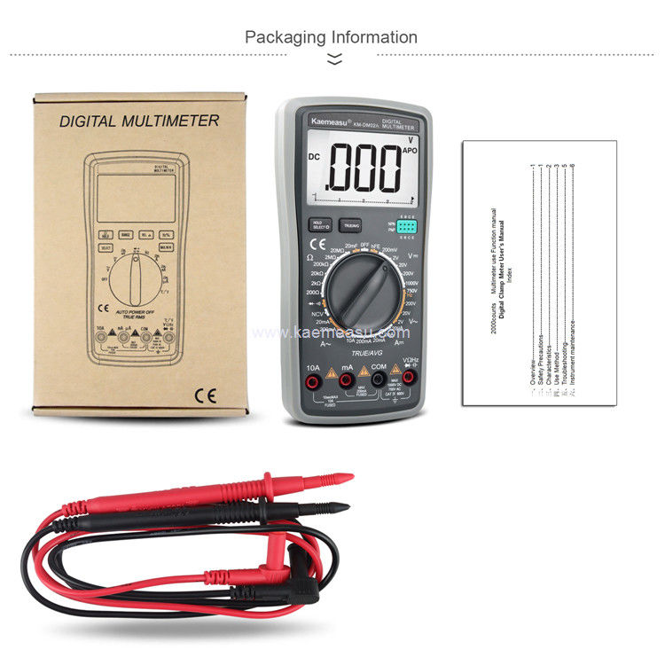 Kaemeasu 02A Handheld Industrial Voltmeter Digitale Aneng Multitester NCV T RMS Elektrische testmeter