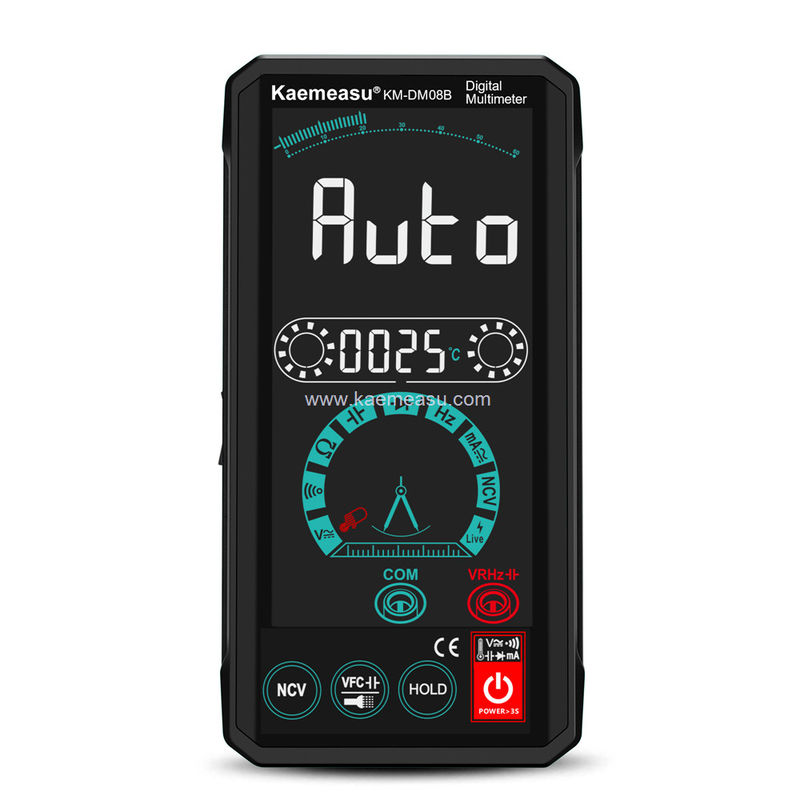 Kaemeasu 08B Kleurbeeldscherm Multimeter Tester Elektrisch Voltmeter NCV Ture RMS Spanningsmeter 150g