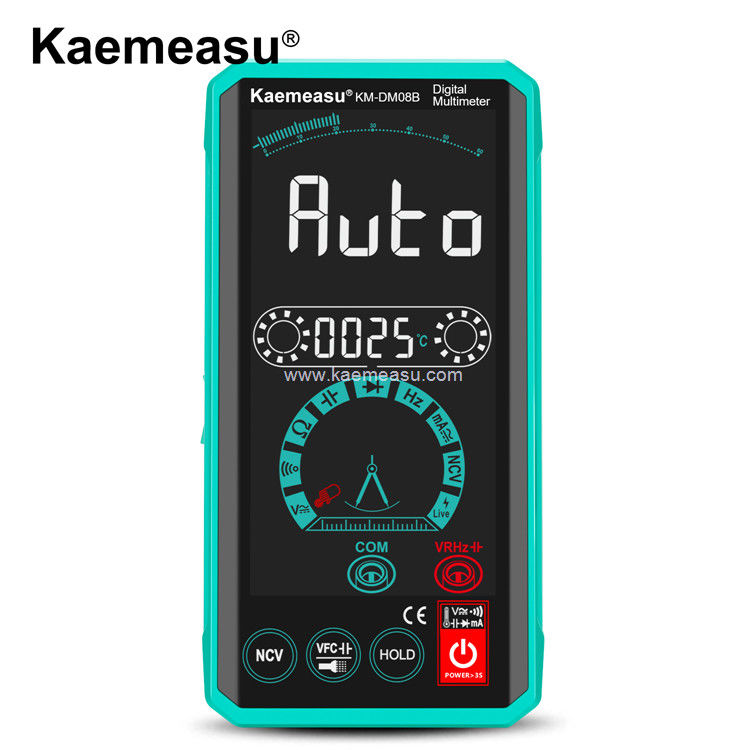 Kaemeasu 08D Voice Control Multimeter Tester Elektrisch Voltmeter NCV Ture RMS Spanning Tester