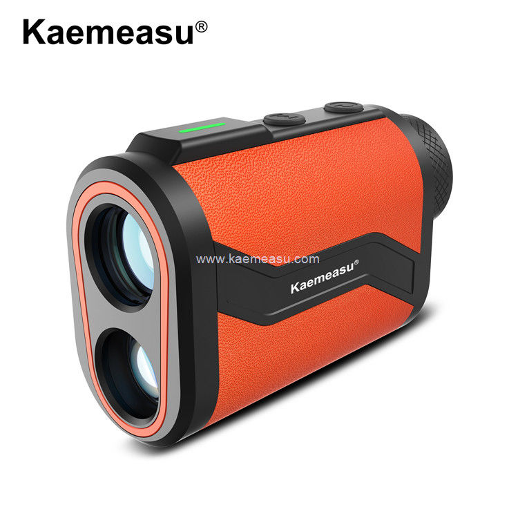 Kaemeasu Golf Rangefinder 6.5X Aluminium Leather Shell Laser Rangefinder met Flagpole Lock Magnet Function MAL600