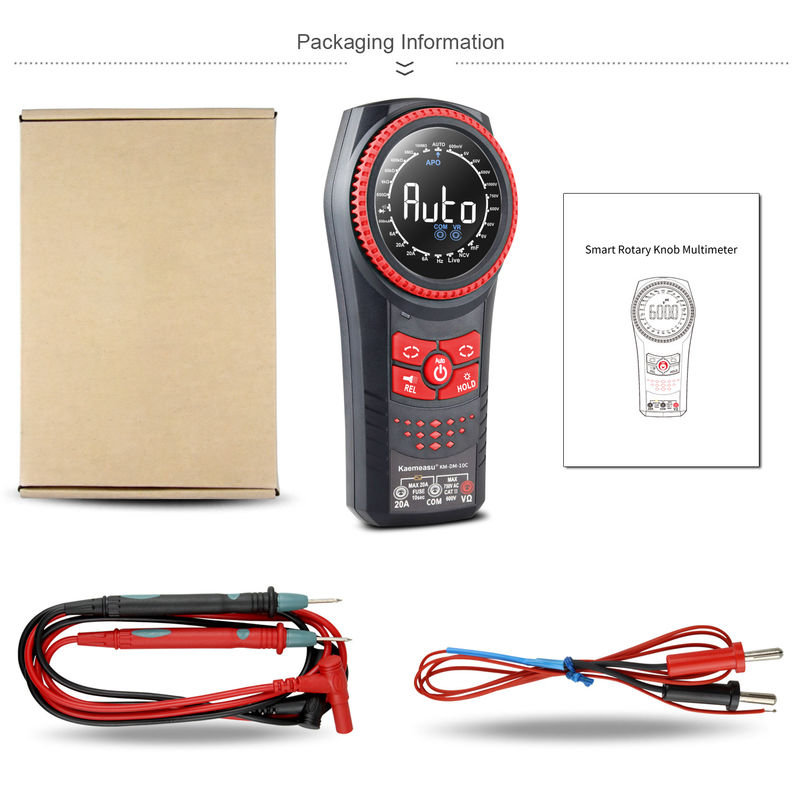 Kaemeasu 10C Auto Range Multimetro Smart Digita Spanningsmeters NCV TRMS Diode Test Stroomweerstand Tester