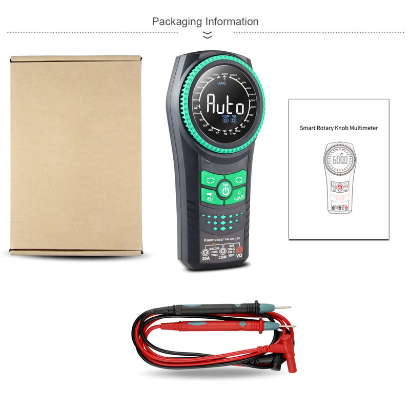 Kaemeasu 10D Smart Rotary Knob Multimeter Spanningsmeters Detector Multimetro Smart Multimeter Digitale Multimeters