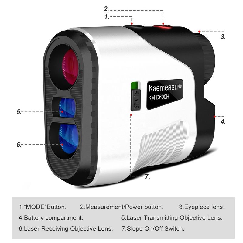 Oem Range Finder Neerlaag Afstandsmeter Telescoop Meerdere modi Voor de jacht Rangefinder laser Golf Laser Rangefinder