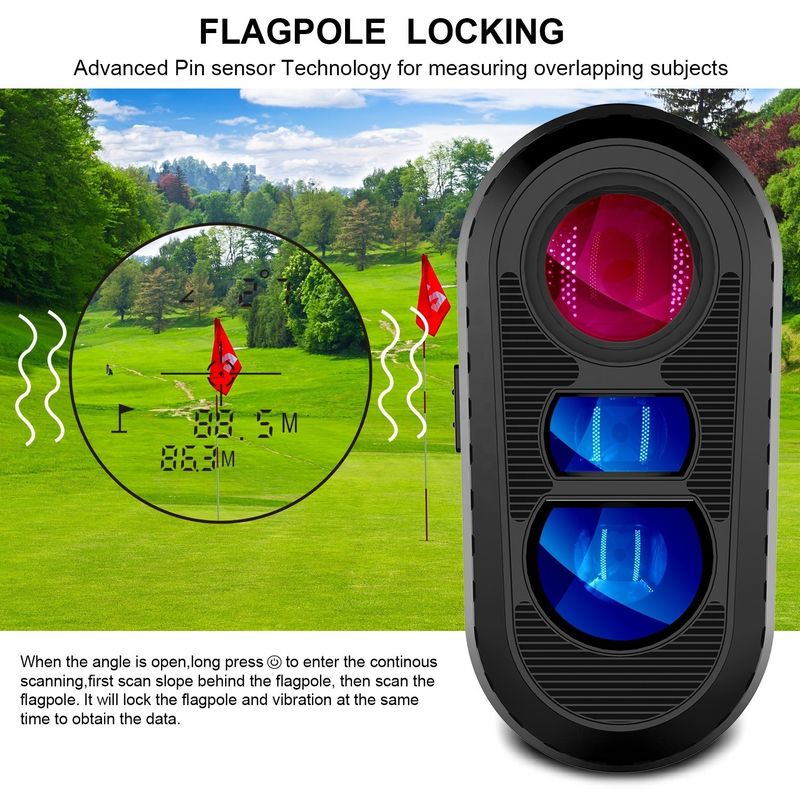 OEM-telescoop Outdoor sport Laser afstandsmeter 450M-1000M hellingsbereik Jagen Schieten Golf Afstandsmeter