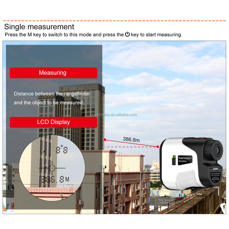 OEM-telescoop Outdoor sport Laser afstandsmeter 450M-1000M hellingsbereik Jagen Schieten Golf Afstandsmeter