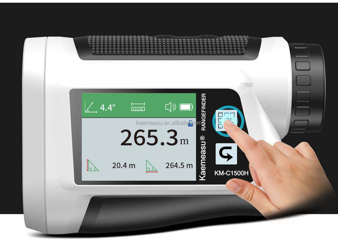 OEM 6x Rangefinder Laser gemonteerde Rangefinder Golf Laser Rangefinder Lithiumbatterij Oplaadbare touchscreen IP54