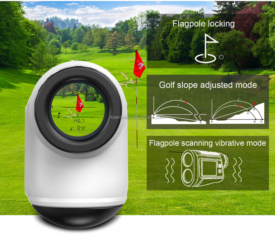 OEM 6x Rangefinder Laser gemonteerde Rangefinder Golf Laser Rangefinder Lithiumbatterij Oplaadbare touchscreen IP54