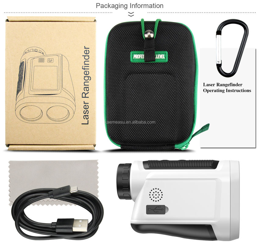 OEM 6x Rangefinder Laser gemonteerde Rangefinder Golf Laser Rangefinder Lithiumbatterij Oplaadbare touchscreen IP54