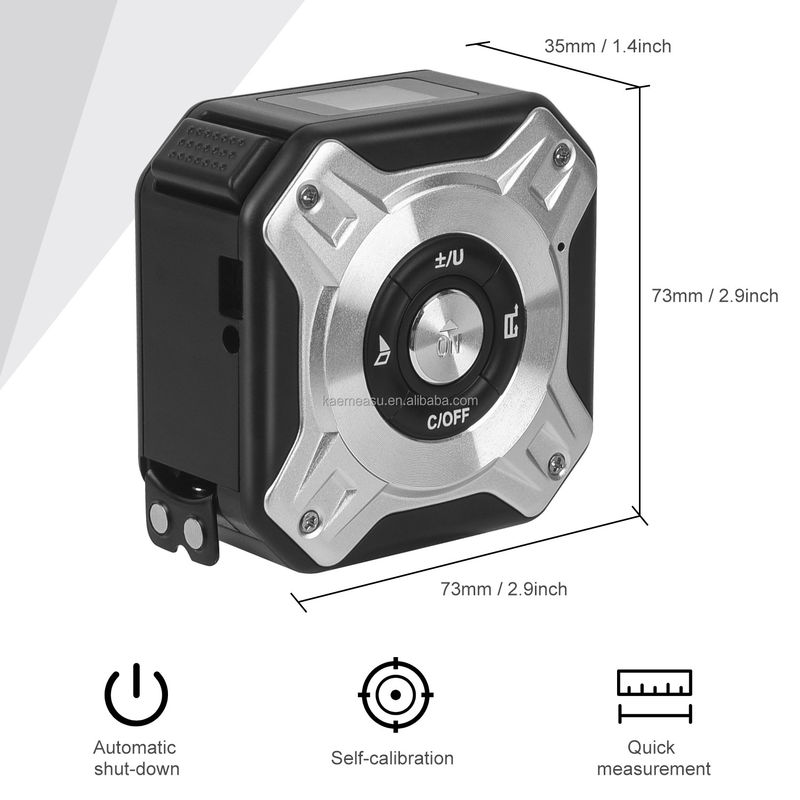 Multifunktioneel USB-oplaadbandmeting afstandsmeter Elektronisch liniaal Infrarood meetinstrument OEM Laser afstandsmeter