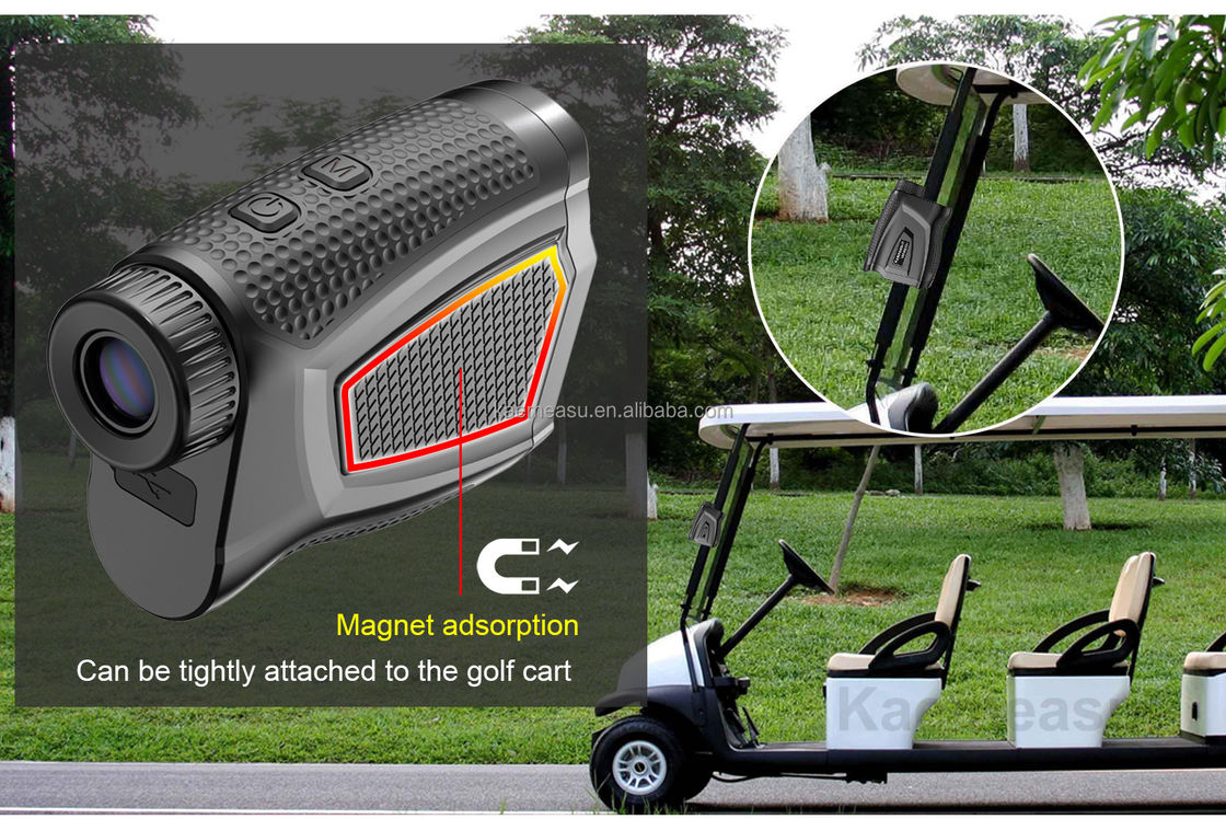 Hitte verkoop laser afstandmeter met vlaggenpaal vergrendeling trilling golf afstandmeter jacht handheld laser afstandmeter