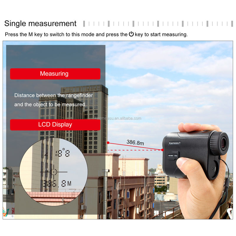 Teleskop Laser Afstandsmeter Draagbare USB opladen Laser Afstandsmeter Monoculair Golf Jacht Afstandsmeter 600M/656Yd
