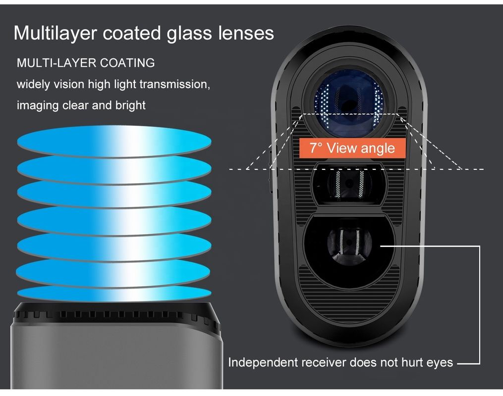 OEM ODM Afstandsmeter 600/800/1000m Golf Afstandsmeter Meerdere modi Laser Afstandsmeters Teleskop met hellingschakelaar