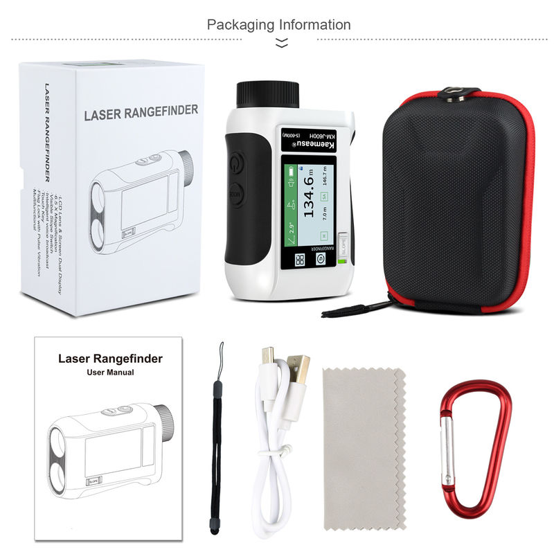 1500m OEM ODM optische golfbereikmeter LCD-scherm intelligente stem jagen laserbereikmeter diastimeter Golf Sport telescoop