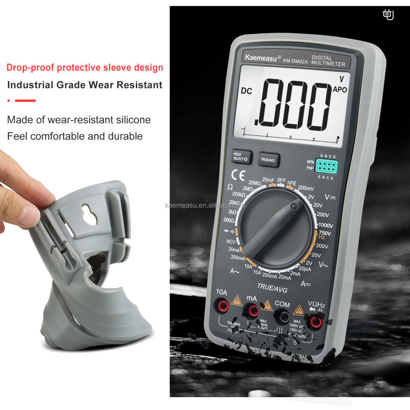 OEM ODM Anti burn Digitale multimeters Clamp meter ture rms batterij diode hFE tester spanningsdetector multimeter te koop