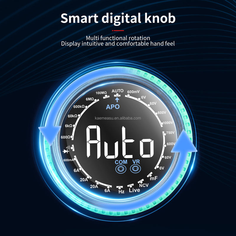 Auto-spanningsmeters NCV TRMS Diodetoets Stroomweerstandstester Klemmeters Multimetro Slimme digitale multimeters