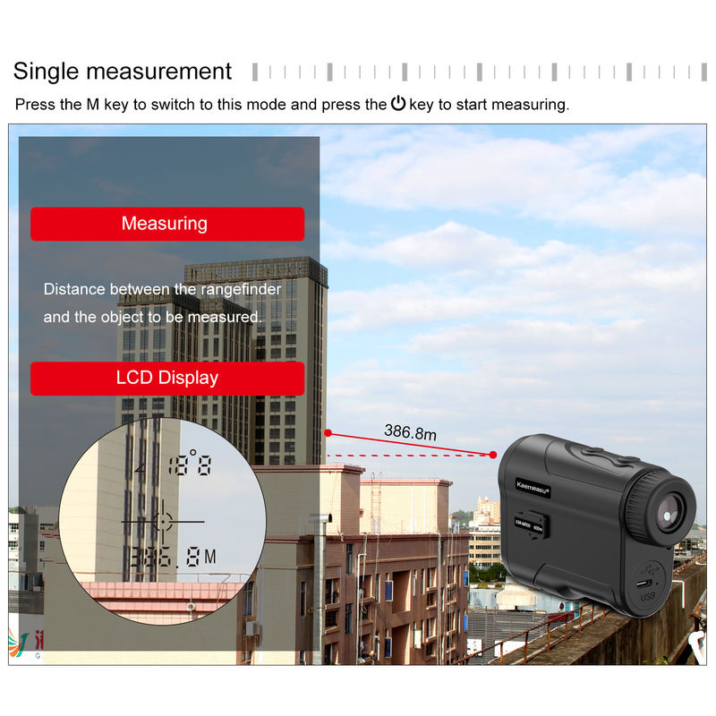 OEM Digitale Laser Afstandmeter Mini Langafstand Magnetische Golf Afstandmeter Lasermeter Telescoop Jacht Afstandmeters