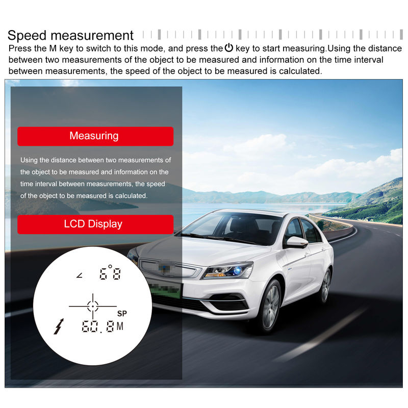 OEM Digitale Laser Afstandmeter Mini Langafstand Magnetische Golf Afstandmeter Lasermeter Telescoop Jacht Afstandmeters