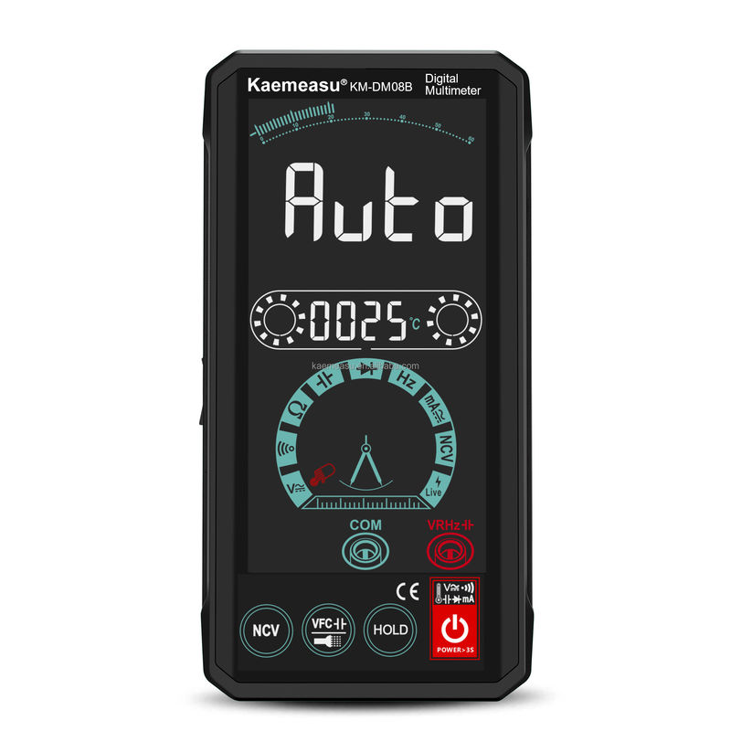 Intelligente menselijke-machine-interactie-multimeters LCD-kleurbeeldscherm Spanningsmeter Oplaadbare slimme digitale multimeter