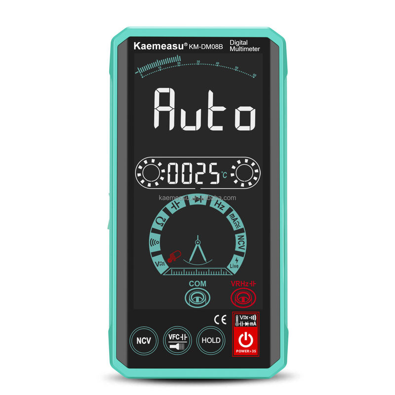 Intelligente menselijke-machine-interactie-multimeters LCD-kleurbeeldscherm Spanningsmeter Oplaadbare slimme digitale multimeter