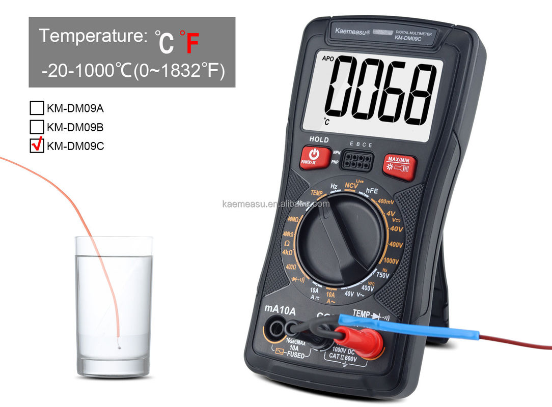 Aanpasbare digitale klemmultimeter voor het repareren van mobiele telefoons Draagbare en compacte 142*72*35mm