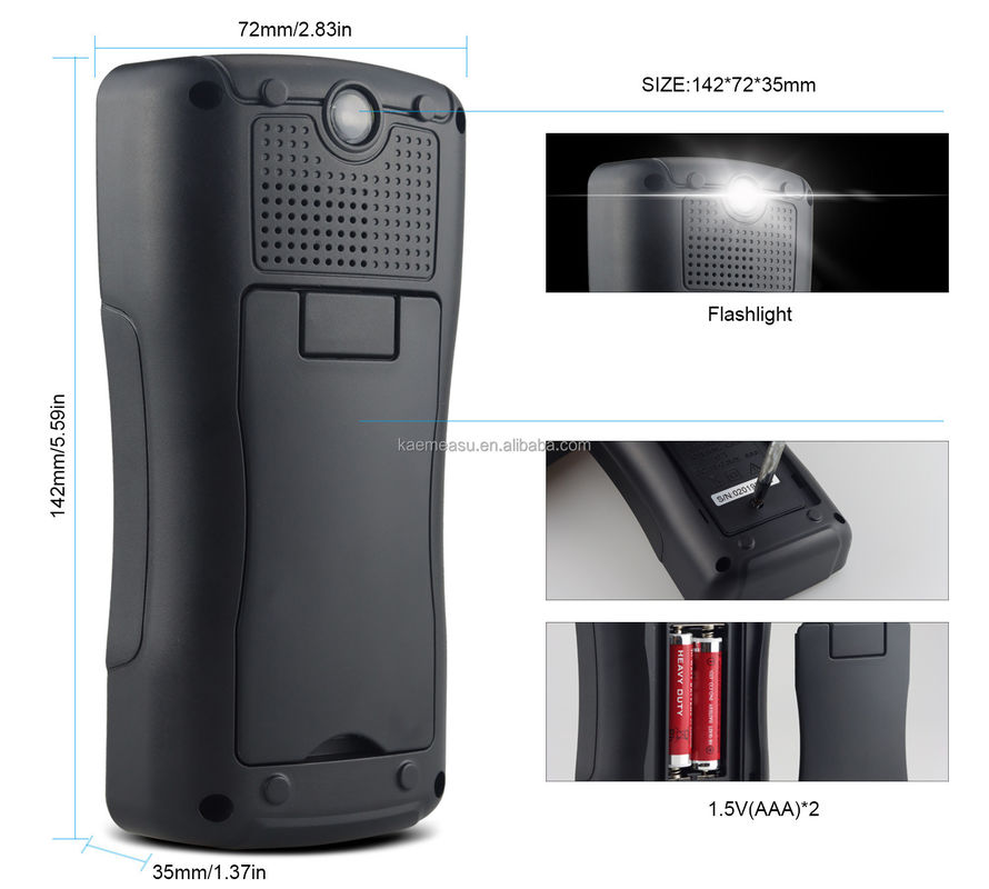 Aanpasbare digitale klemmultimeter voor het repareren van mobiele telefoons Draagbare en compacte 142*72*35mm