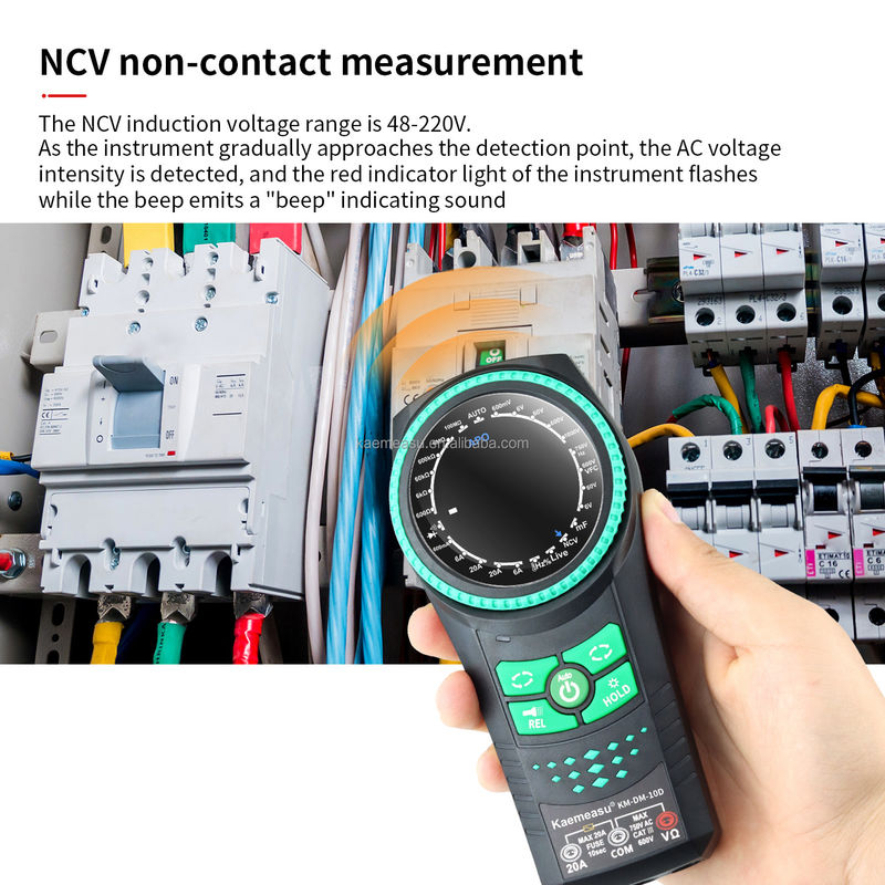 Smart Multimeter Spanningsmeters Detector Multimeter Digitale Multimeters Smart Rotary Knob -20-50C Max. DC-stroom 20mA