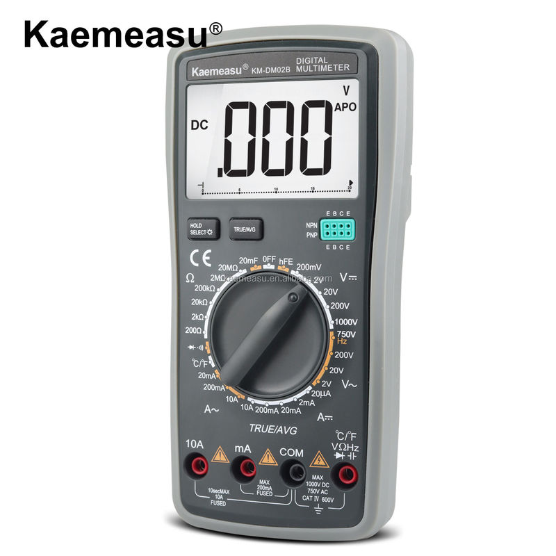 Smart Multimeter wisselstroomspanningsmeter voor het meten van capaciteitsbereik 20nF/200nF/2uF/20uF/200uF/2000uF en max. wisselstroom 10A