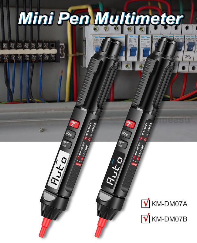 Populaire stijl Mini Pen Digitale Multimeter Met Live/NCV/Sequence Non Contact Spanningsdetectie Multimeter Tester