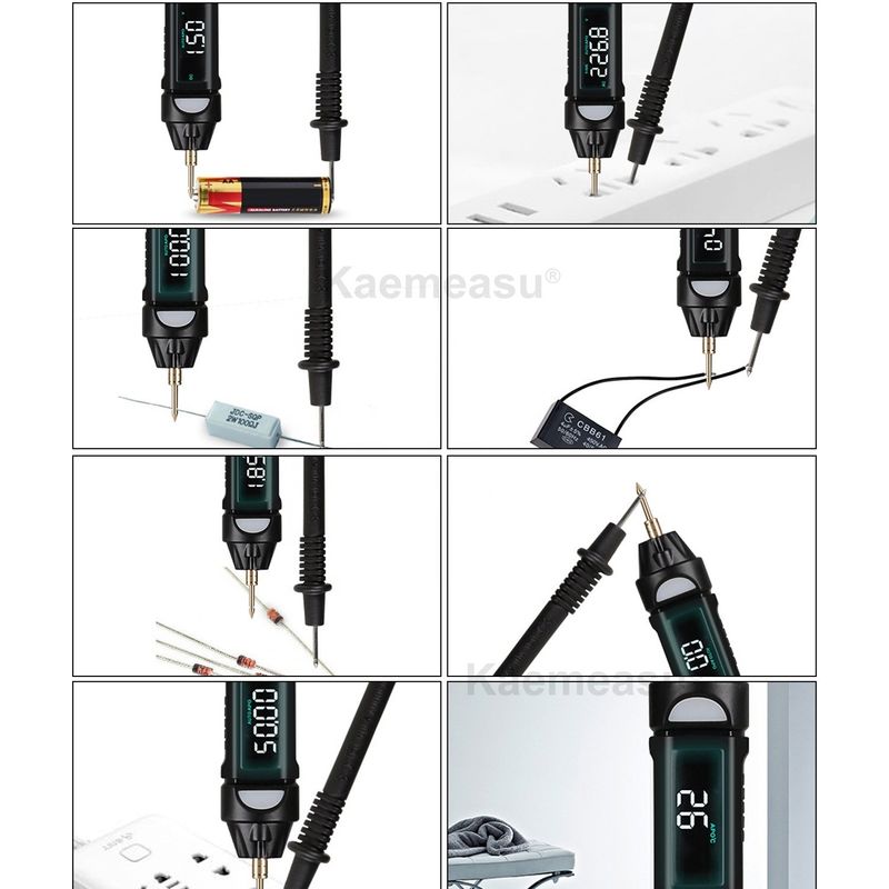 Populaire stijl Mini Pen Digitale Multimeter Met Live/NCV/Sequence Non Contact Spanningsdetectie Multimeter Tester