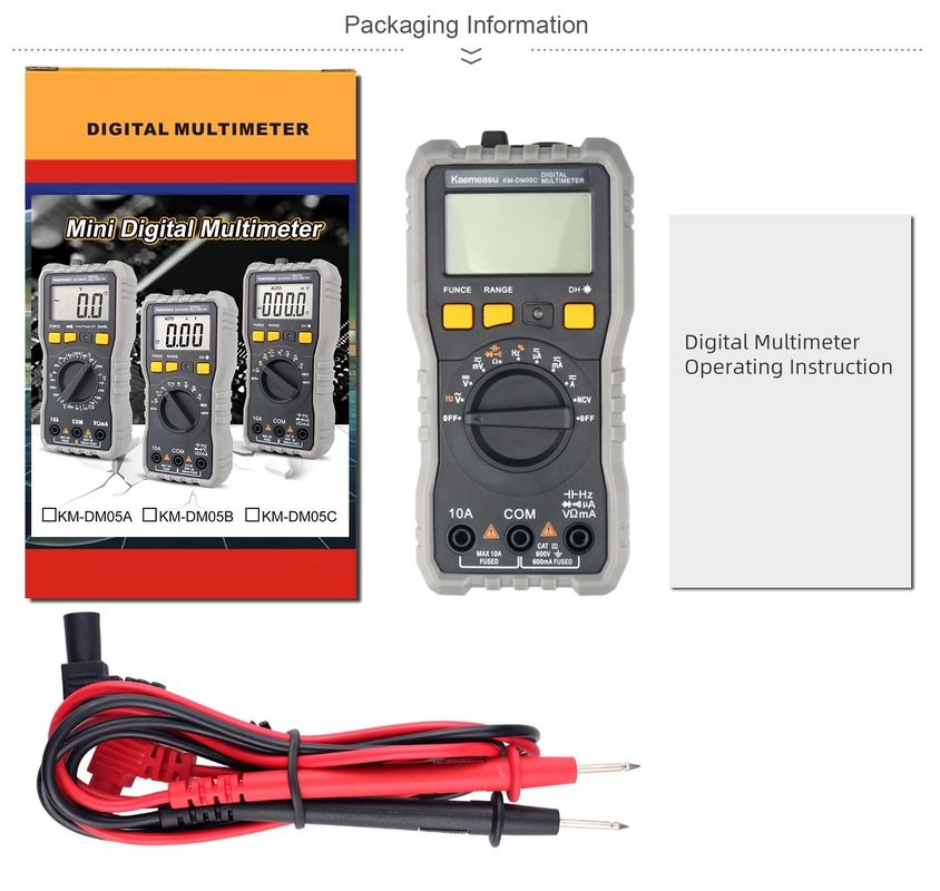 OEM ODM Auto 6000 Counts Smart Multitester Laboratoriumapparatuur Elektrische digitale multimeters