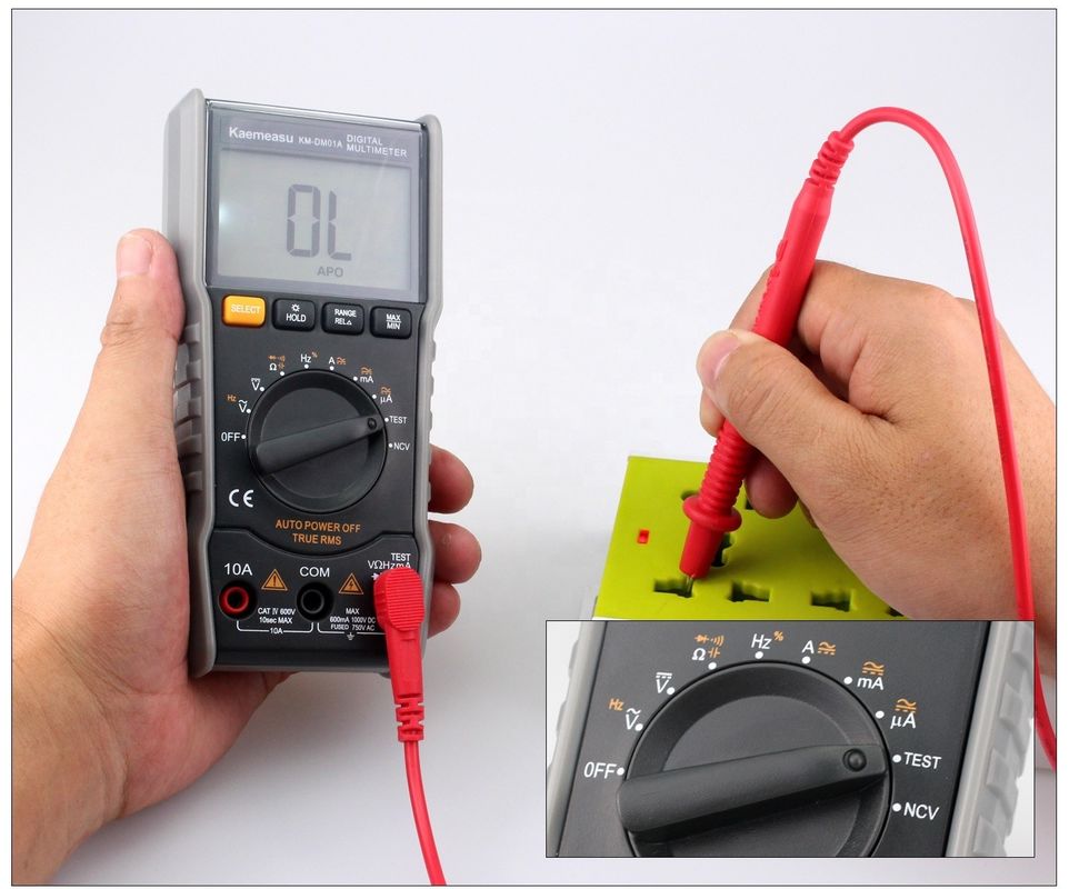 Mini draagbare NCV True RMS Live Draad/Geen draad Meting automatisch bereik Pocket Digital Multimeters