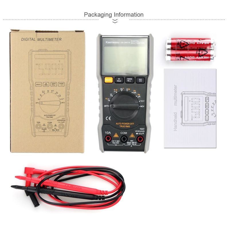 Mini draagbare NCV True RMS Live Draad/Geen draad Meting automatisch bereik Pocket Digital Multimeters