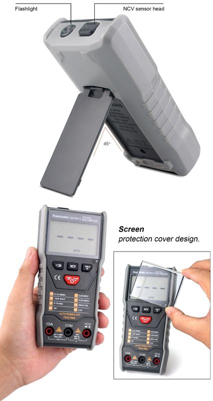 Warm verkoop Anti-brand Multitester Spanningsweerstandsmeter Auto Ranging Professional Industrial Digital Multimeters prijs