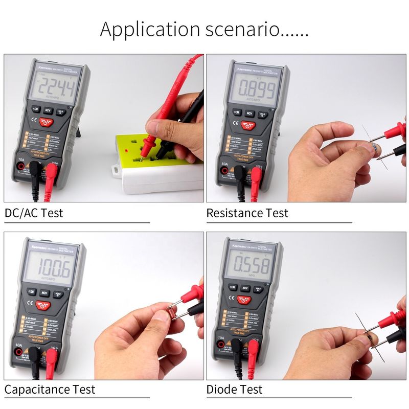 Automatisch bereik Smart Measurement elektricien 6000 tellen Bank Digitale Multimeters Met Ncv T-rms functie