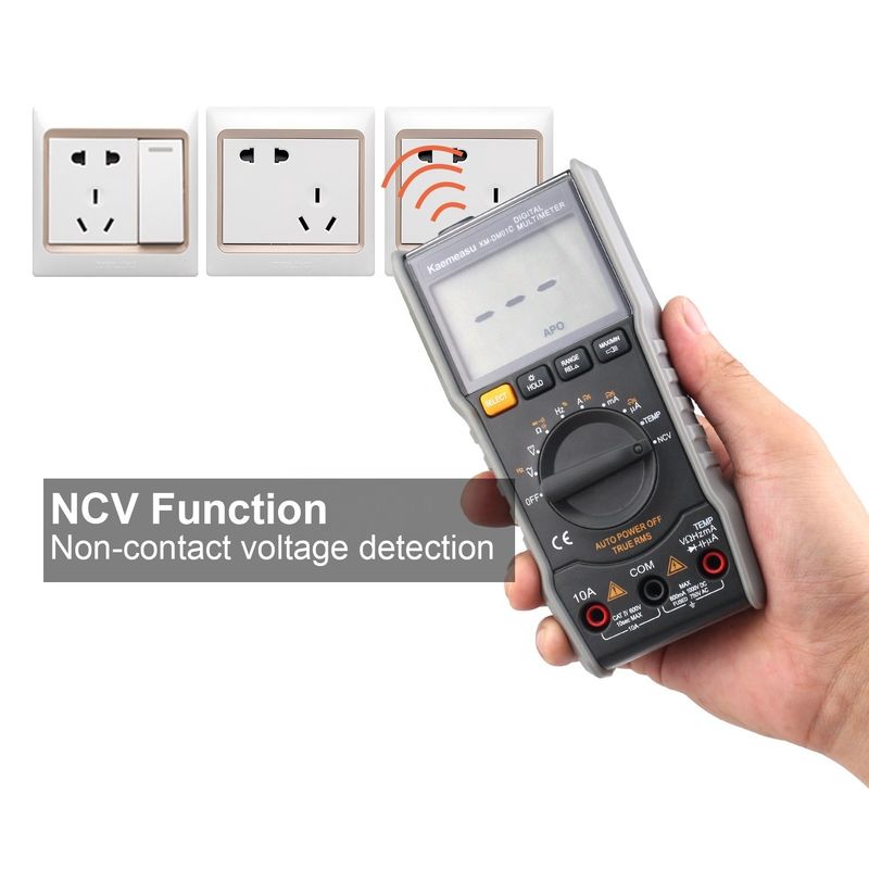 Verbrandingsbestrijdende elektrische multimeter True-rms Ncv Ohm Hz Tester Smart Digital Multimeters Met Temperatuursonde