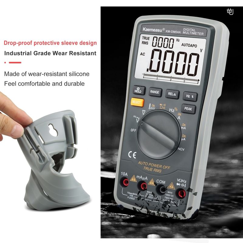 ABS Elektrische onderdelen 04A OEM ODM Auto-reeks Smart Multitester laboratoriumapparatuur DC/AC 20000 Counts Digitale multimeter