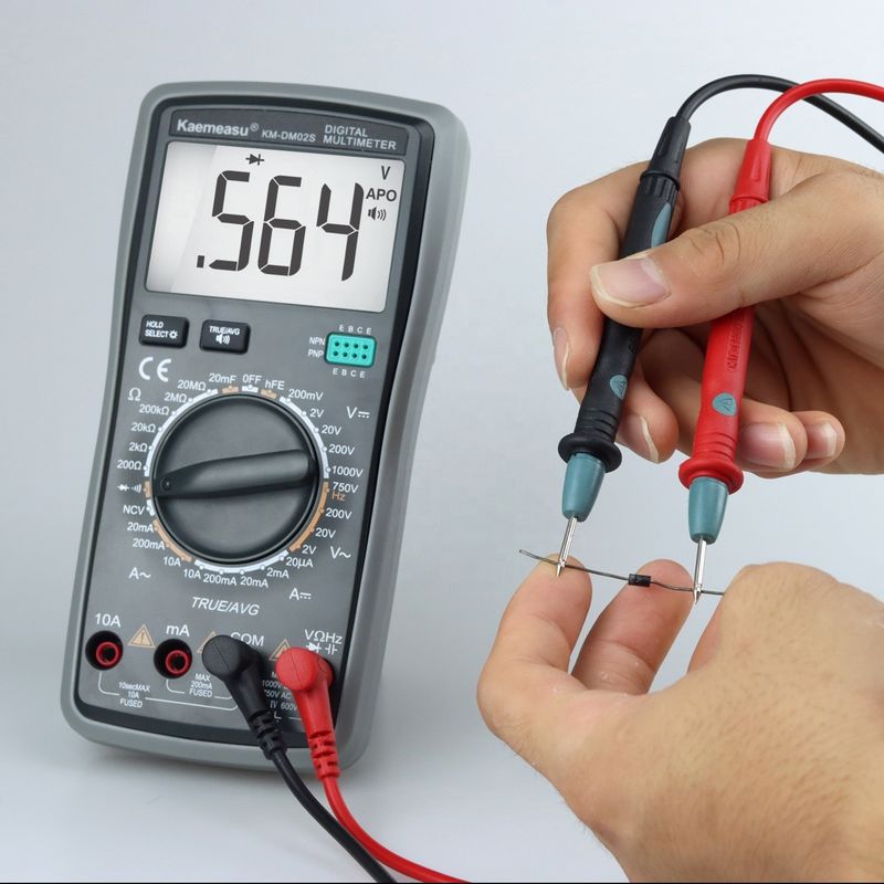 Intelligente Voice Multitester Automatisch bereik Multifunctionele laboratoriumapparatuur Resistor Tester Digitale Multimeter