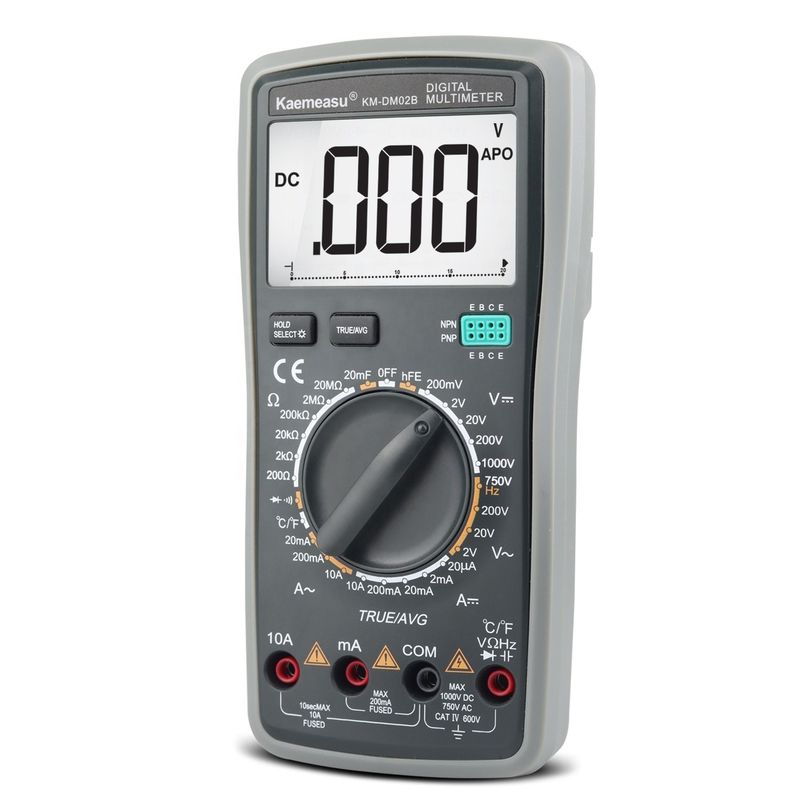 Digitale Multimeter DC AC True RMS 1000V Elektronische Multitester Anti Burn Automatische Multimeter met Temperatuursonde