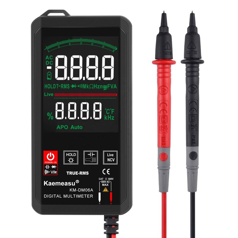 Kaemeasu Pocket Electronic Repair Tools Mini Touch Digitale Multimeter 6000 tel Kleur Groot scherm Mini Touch Digitale Multimeter