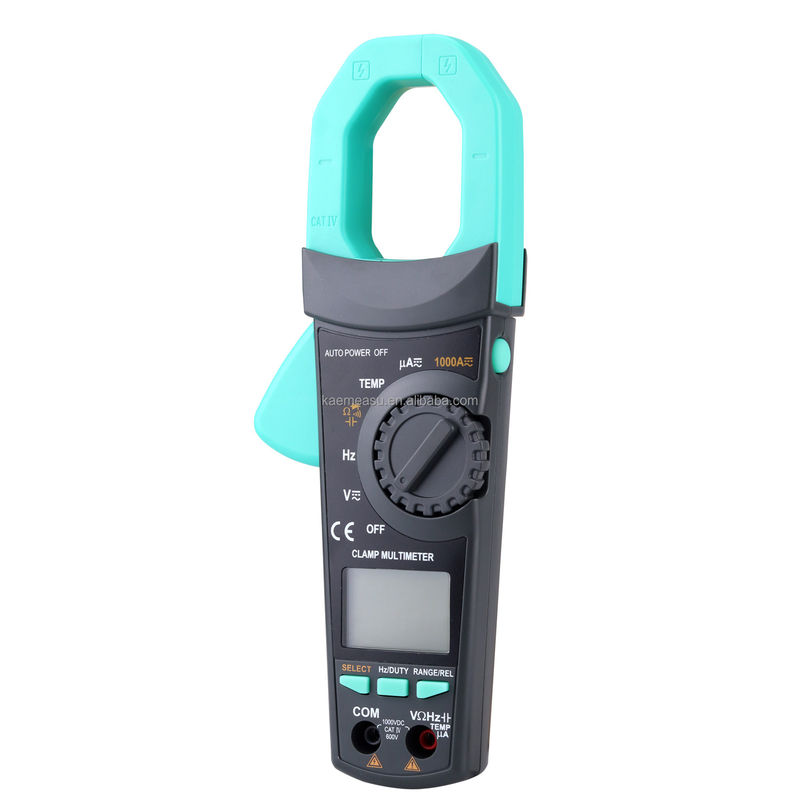 Big Clamp Multimeter T-RMS AC DC 1000V 1000A Diode Test Continuïteit Buzzer Digitale Clampmeters