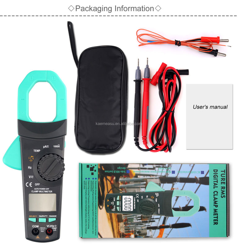 6000 Tellen Ac Dc Stroom Multimeter Aneng Spanningsmeters Clamp Multimeter Digitale Clampmeters