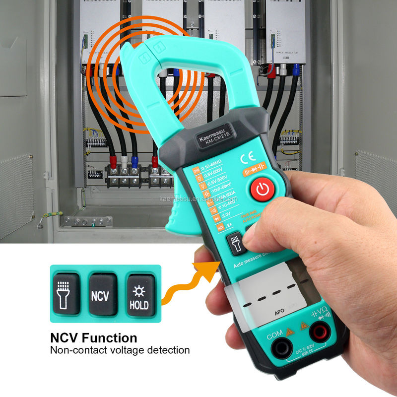 600A Stroommeting Trms Auto-bereik Spanning Ammeter Hz Ohm Ncv Tester Multimeter Ampere Meter Klemmeter 21E